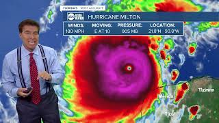 Latest on Category 5 Hurricane Milton with 180 mph winds one of strongest hurricanes ever in Gulf [upl. by Ahseiat]