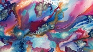 Acrylic Abstract Art Painting Ideas Fluid Paint Techniques Examples [upl. by Dhumma859]