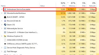 How To Fix Antimalware Service Executable High Disk Usage Windows on 1110 [upl. by Aryad]