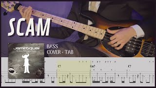 Scam  Jamiroquai Bass Cover with Tab [upl. by Latoye689]