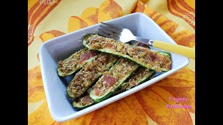 Zucchine ripiene al forno ricetta facilissima [upl. by Junko]