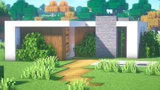 ⚒️ Minecraft Tutorial  Casa MODERNA Para SURVIVAL 🏹 [upl. by Trent]