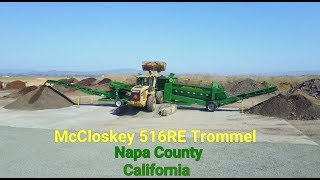 McCloskey 516RE Trommel  Screening 38quot Topsoil [upl. by Ainotna]