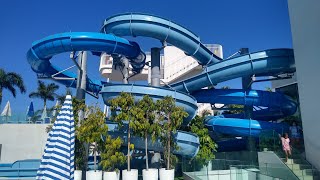 We slide any flume presents 2 amazing flumes at the Puerto Azul hotel on the island of Gran Canaria [upl. by Chaffee]