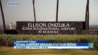 Runway and taxiway repairs resume at Kona International Airport [upl. by Shawna264]