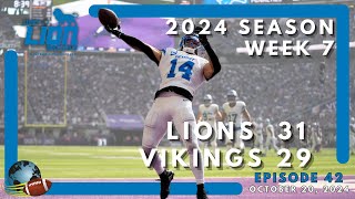 JUST LION AROUND  LIONS EDGE OUT VIKINGS 3129 [upl. by Nagle]