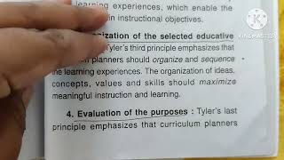 Tylers curriculum Inquiry model for curriculum development unit 4 knowledge and curriculum [upl. by Jacqui]