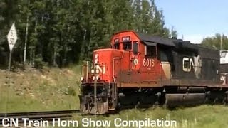 CN Train Horn Show Compilation [upl. by Atrahc567]