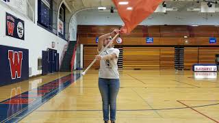 WAHS color guard basics for tryouts [upl. by Linker]