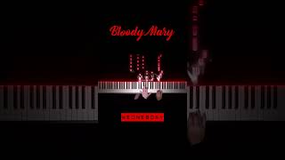 Wednesday  Bloody Mary ON PIANO BloodyMary Shorts PianellaPianoShorts Wednesday [upl. by Abernathy]