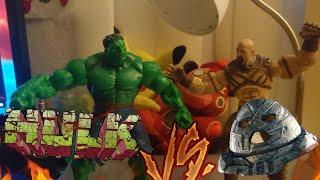 HULK VS JUGGERNAUT hulking stopmotion marvellegends [upl. by Aisatnaf]