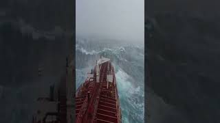 Giant waves caught on cameras of sailors😱 shots storm rougsea bigwaves [upl. by Anina]