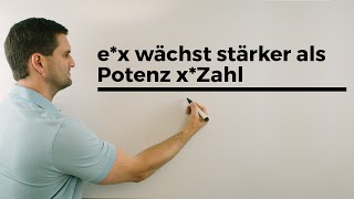 ex wächst stärker als Potenz xZahl Grenzverhalten limes  Mathe by Daniel Jung [upl. by Vastah193]