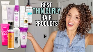 Best Products for Fine Thin amp Low Density Curly Hair  Drugstore amp HighEnd [upl. by Hadeehuat]