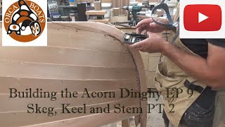 Building the Acorn Dinghy EP 9  Skeg Keel and Stem [upl. by Plerre]