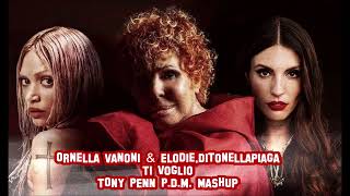 Ornella Vanoni amp Elodie  Ditonellapiaga  Ti voglio  Tony Penns P D M Mashup [upl. by Hallvard838]