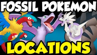 CROWN TUNDRA FOSSIL POKEMON LOCATIONS How To Get ALL Fossil Pokemon Gen 8 Fossil Hidden Abilities [upl. by Ecilayram]