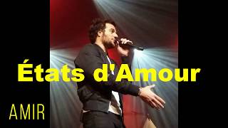 état damour Amir paroles [upl. by Shanta]