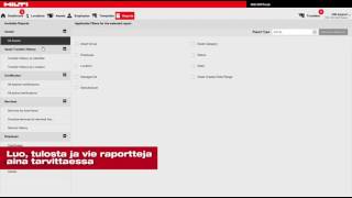 Hilti ONTrack  yleiset toiminnot [upl. by Dominus980]