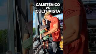 ¡Fisicoculturistas VS Calistenia ¿Quién levanta más en curl 🏋️‍♂️🔥 [upl. by Meeki844]