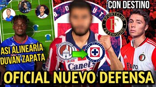 ¡ESTA CONFIRMADO DE ATL SAN LUIS A CRUZ AZUL l quotASI SERIA LA OFENSIVA DEL CLUB CON DUVAN ZAPATAquot [upl. by Araccat]