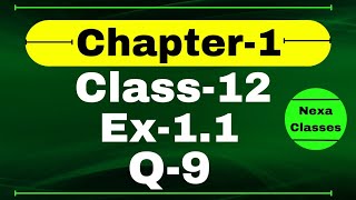 Class 12 Ex 11 Q9 Math  Relation amp Function  Q9 Ex 11 Class 12 Math  Ex 11 Q9 Class 12 Math [upl. by Nosiram]