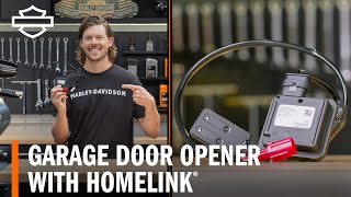 HarleyDavidson Garage Door Opener with HomeLink Overview [upl. by Christean]