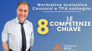 Concorsi scuola e TFA sostegno  Le 8 competenze chiave [upl. by Dianthe568]