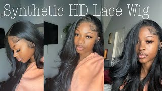 SYNTHETIC HD LACE WIG  OUTRE MELTED HAIRLINE SERAPHINE  AMAZON SYNTHETIC WIG [upl. by Kahcztiy896]