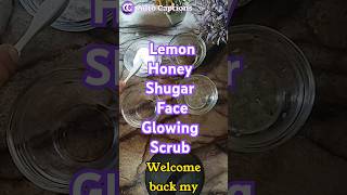 Lemon shugar exfoliate mask diyskincaretips beautyproducts [upl. by Asila]