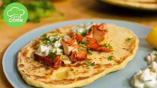 Rezept mit Lachs  Indisch mariniert im Naan Brot [upl. by Dardani]