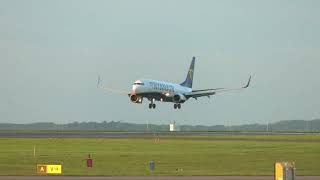 Watch Ryanair Boeing 737 Sunset landing at East Midlands Airport [upl. by Arielle]