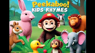 PeekaBoo song  learn animals for kids nursery rhymes for kidsPeekabooKidz Cocotune1CoComelon [upl. by Bergeman]