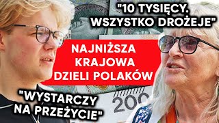 Emerytka vs student “Za mało ludzie zarabiają” Najniższa krajowa dzieli Polaków [upl. by Atiuqihs]