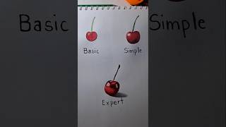 Drawing the cherry drawing art shorts sketch howtodraw easydrawing cherry [upl. by Lam355]