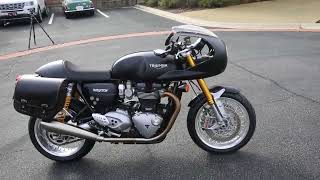 Triumph Thruxton R 1200 Walk around Video [upl. by Atteragram]