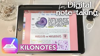 KiloNotes Free Note Taking App for ipad Walkthrough ❤︎  Emmy Lou [upl. by Ress]