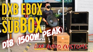 SOUNDCHECK dxb eBox d18 1500w PEAK at Mic Test [upl. by Emaj]