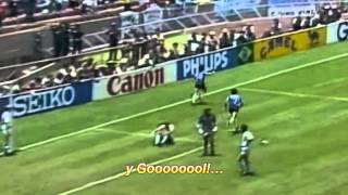 Maradona Goal of the Century  Víctor Hugo Morales commentary  ArgentinaEngland 21 1986 [upl. by Nairdad]