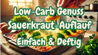 LowCarb Comfort Food Deftiger SauerkrautHackAuflauf mit KäseKruste [upl. by Kalie]