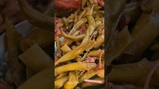 Lets make Southern Style Crockpot Green Beans crockpot southern homecook easy turkey bacon [upl. by Delphina]