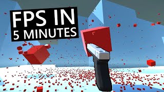 Making FPS Game in 5 Minutes  Unity [upl. by Ginzburg]