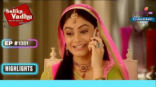 Kalyani ने Anandi को खुशखबरी दी  Balika Vadhu  बालिका वधू  Highlight  Ep 1351 [upl. by Morgan]