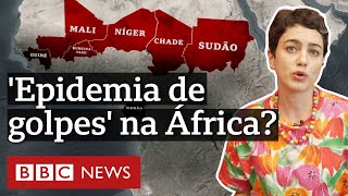 O que explica onda de golpes militares na África [upl. by Settera]