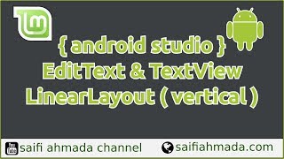 android studio EditText TextView LinearLayout vertical [upl. by Ahsirhcal587]