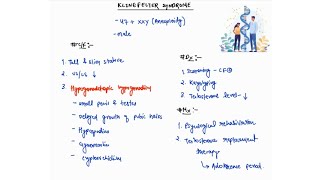 KLINEFELTER SYNDROME NOTES  PEDIATRICS ONE PAGE NOTES  4TH PROFF  MBBS [upl. by Bradford]