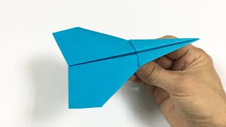 Düsenjet Ein wunderschönes Flugzeug aus blauem Papier das gut fliegt DIY Origami Flugzeug [upl. by Ynohtnaeoj]