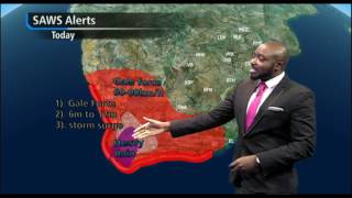 Weather Forecast 80 of rain expected for Western Cape [upl. by Oaoj]