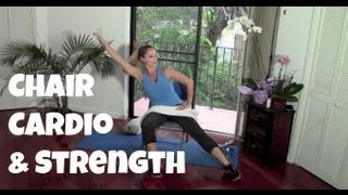 40Minute Seated Chair Cardio and Strength Workout [upl. by Imuya]