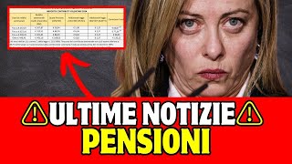 ⚠️ ULTIME NOTIZIE PENSIONI OGGI ⚠️ [upl. by Corvin899]